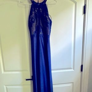Royal blue long dress